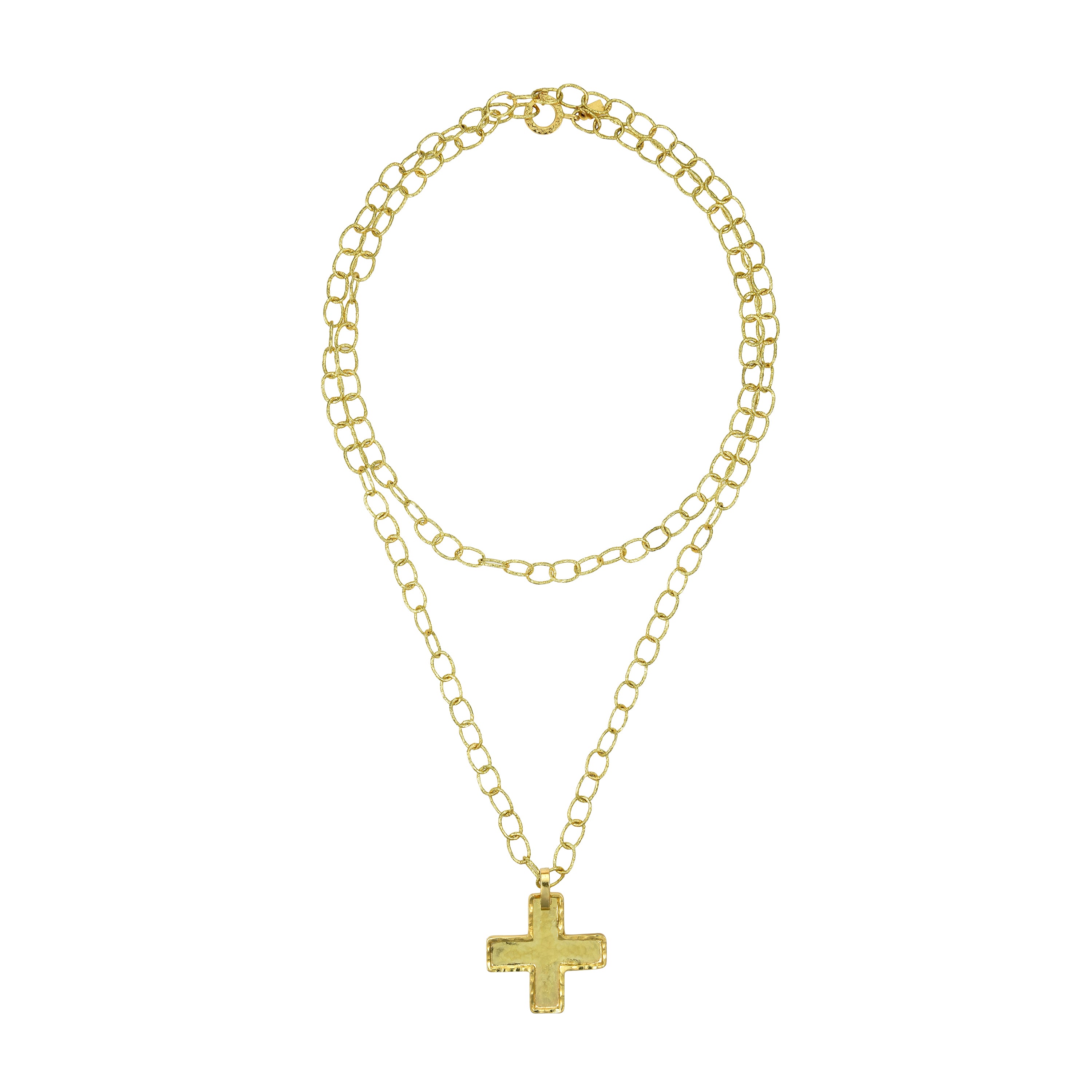 Hammered Gold Chain