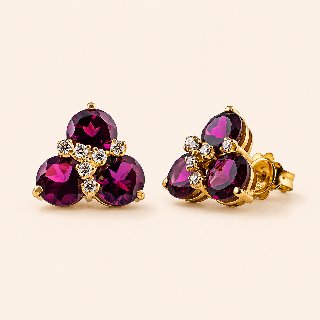 Alexandra Earrings with Diamonds