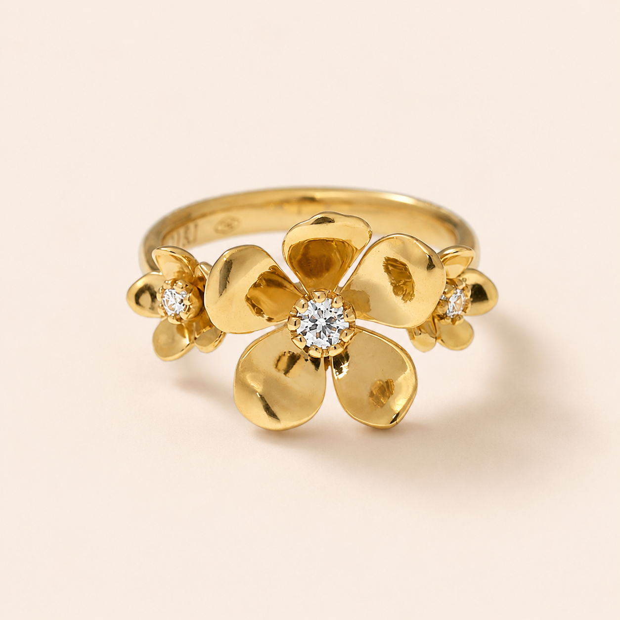 Anello Fiore, 3 fiori