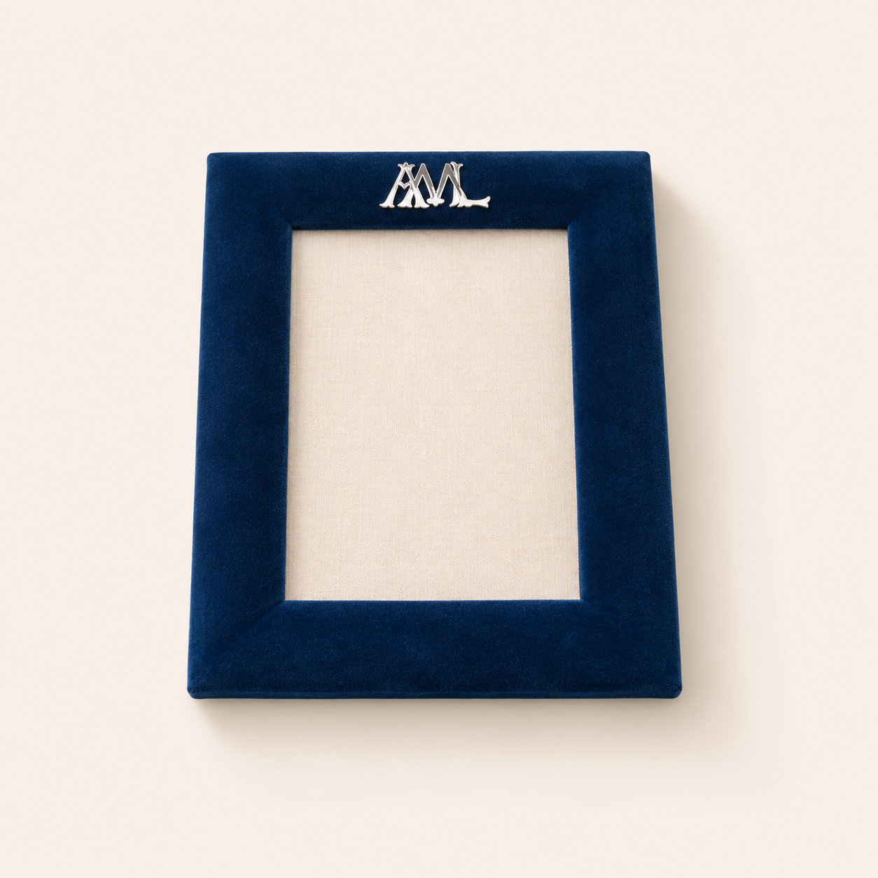 Velvet Frame with Sterling Silver Initials