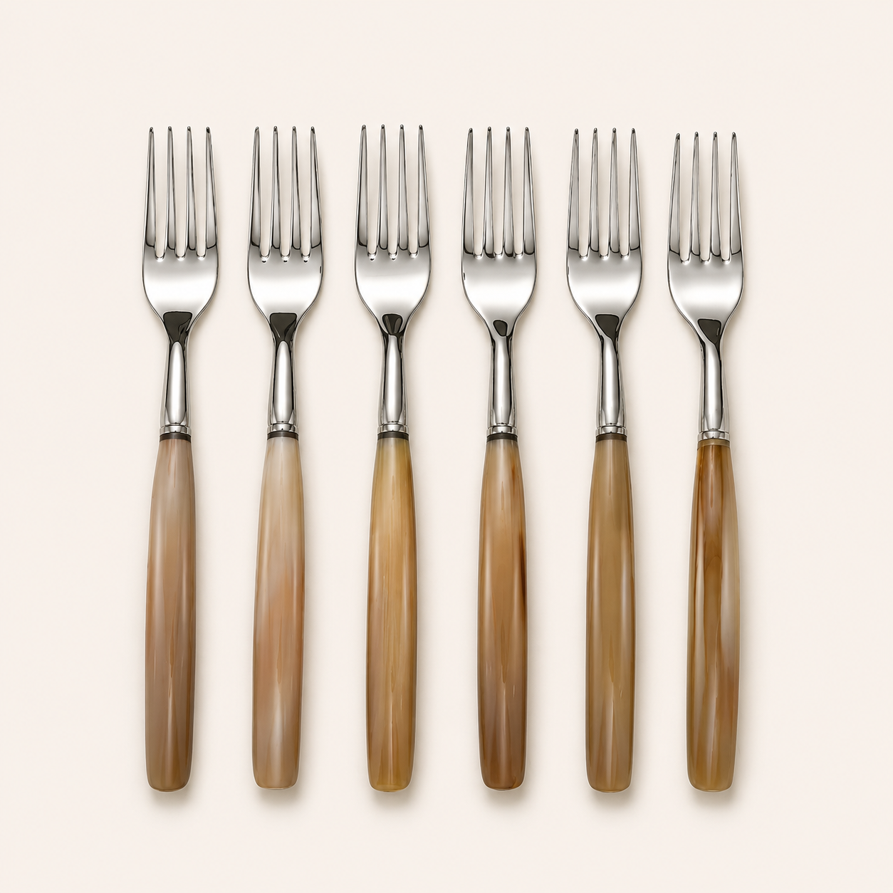 Ox Horn Forks — Set of Six