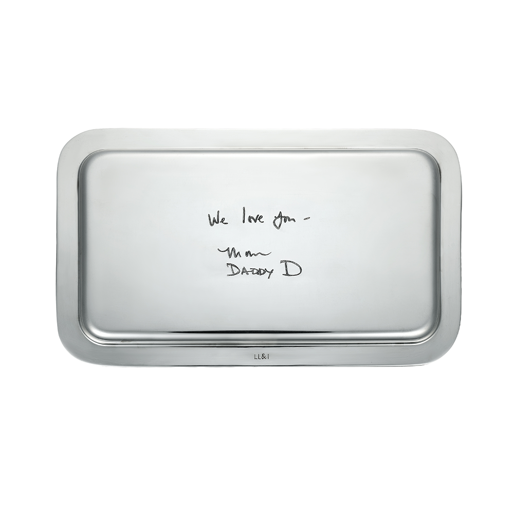 Small Bespoke Engravable Silver Tray