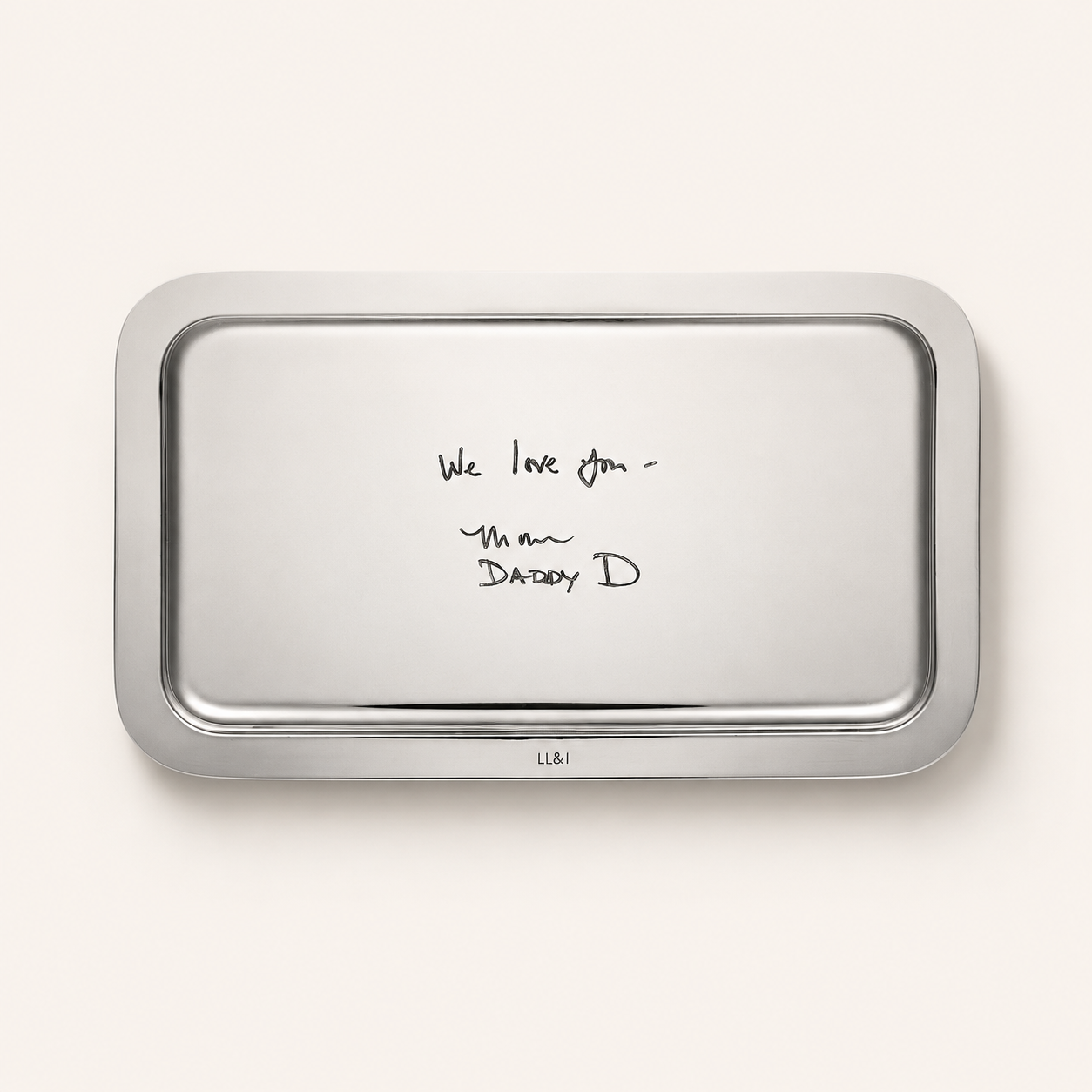 Small Bespoke Engravable Silver Tray