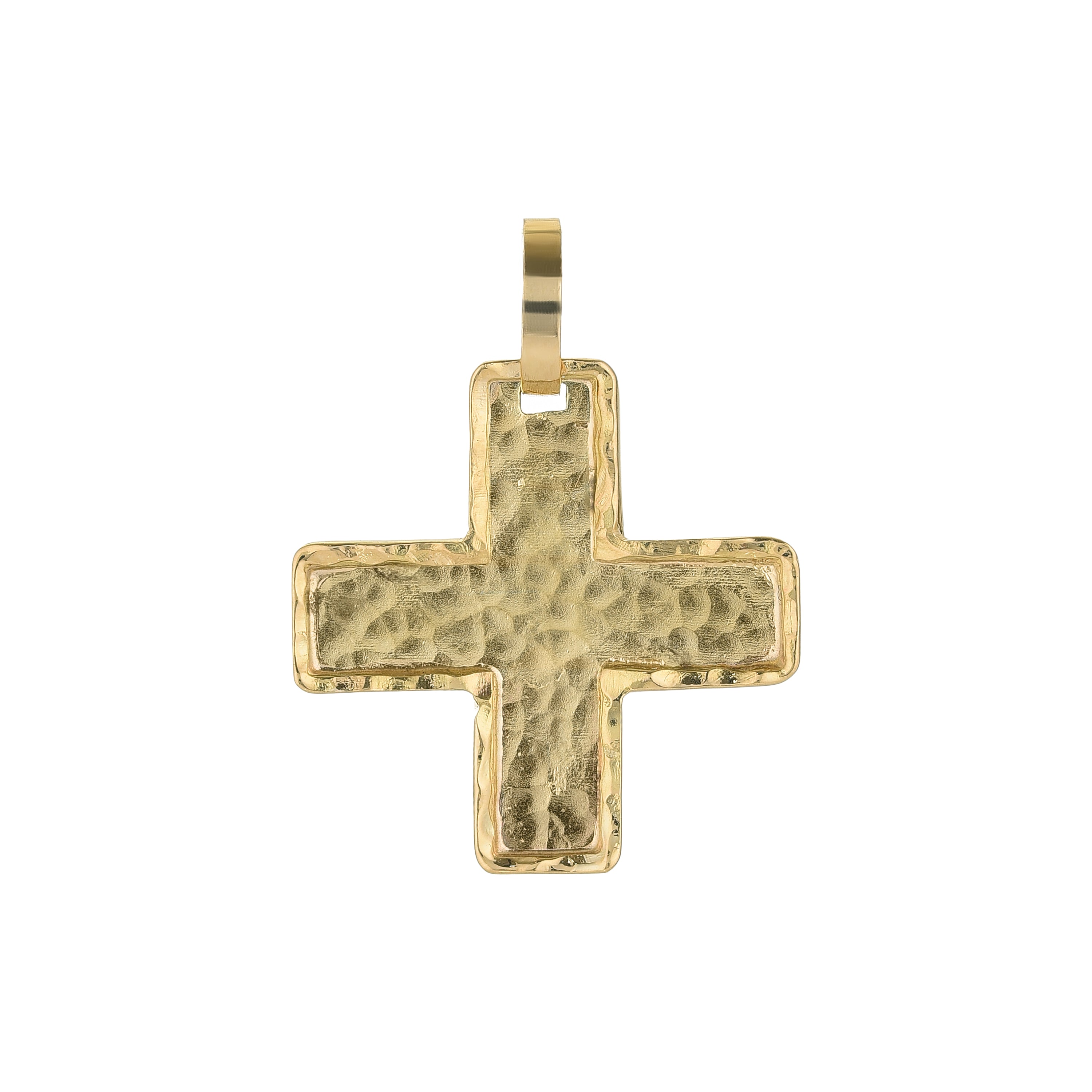Hammered Cross Pendant