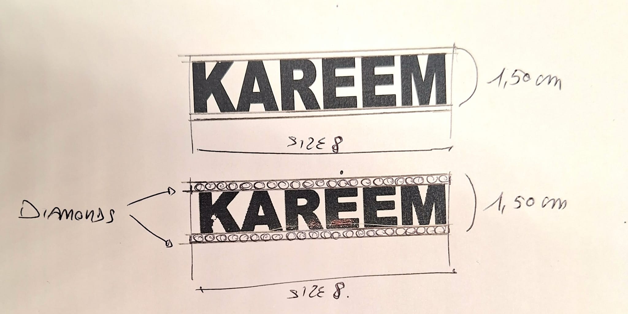 Letter Ring, KAREEM