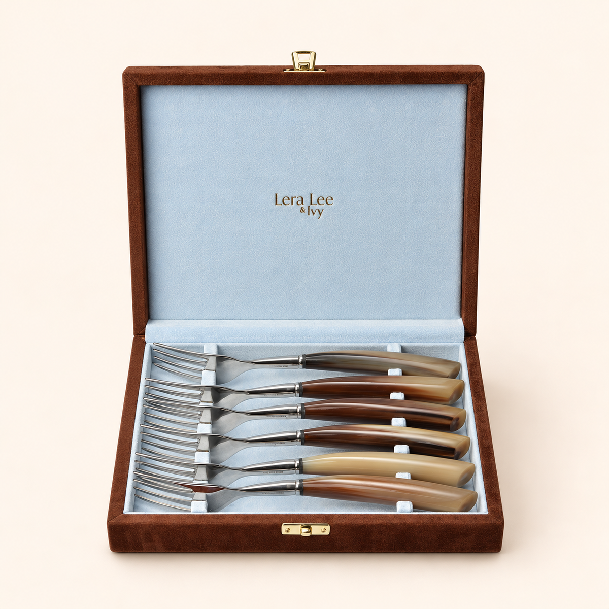 Ox Horn Forks, Set of Six