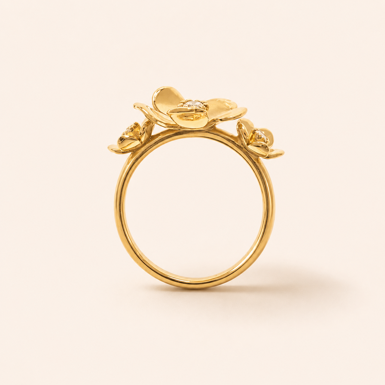 Anello Fiore, 3 fiori