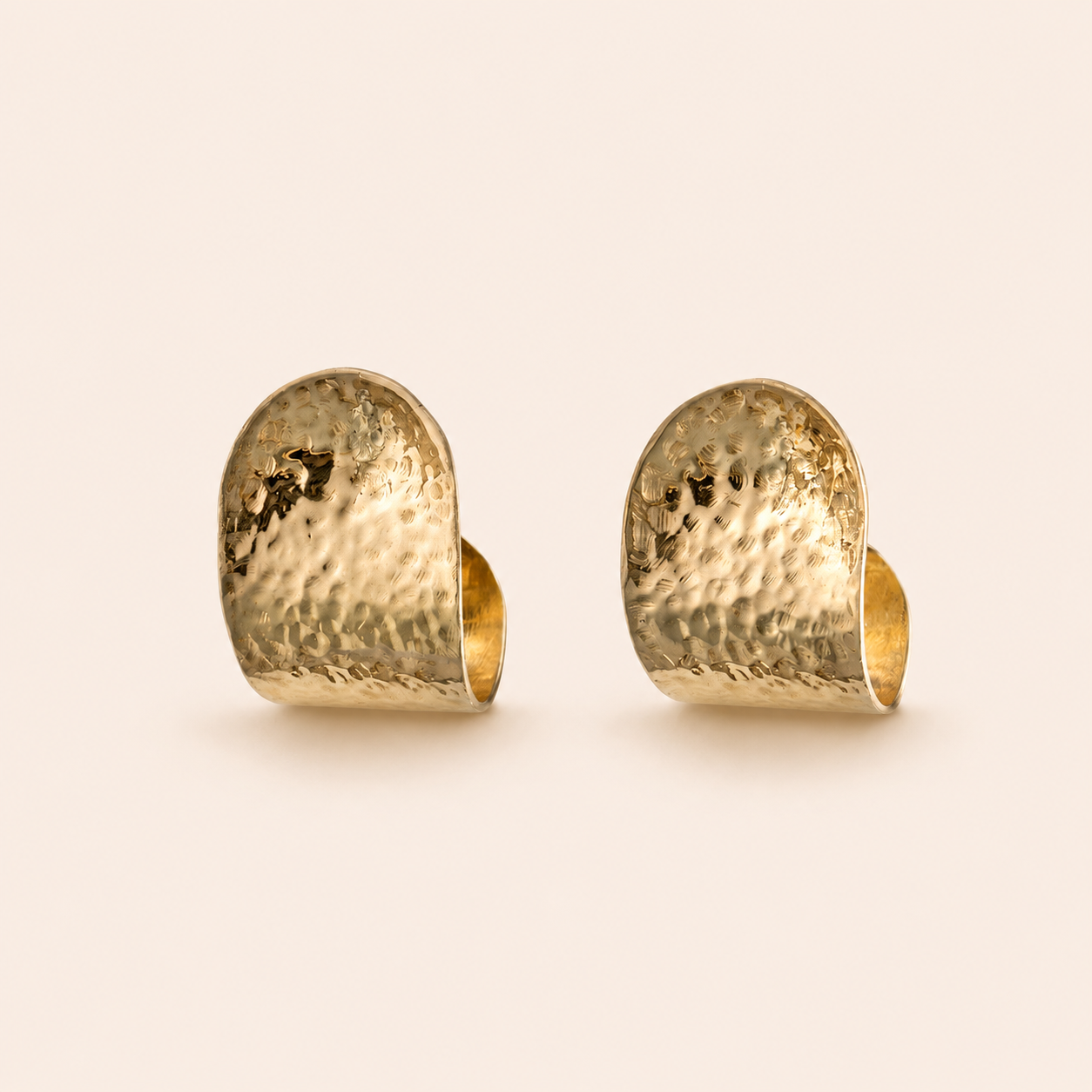 Hammered Arco Earrings