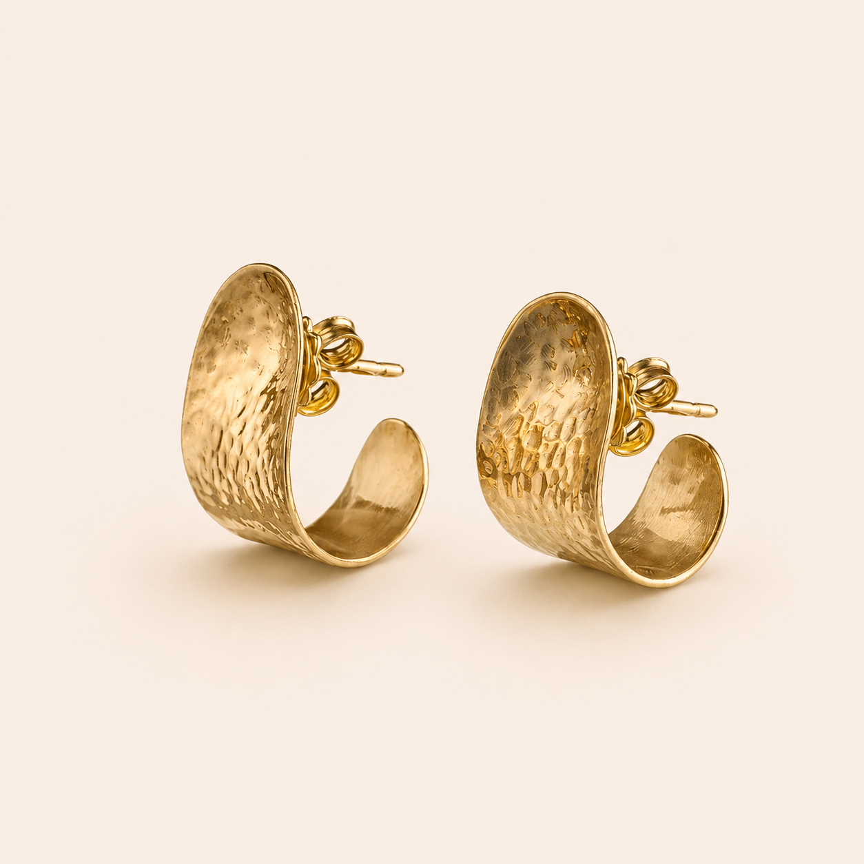 Hammered Arco Earrings