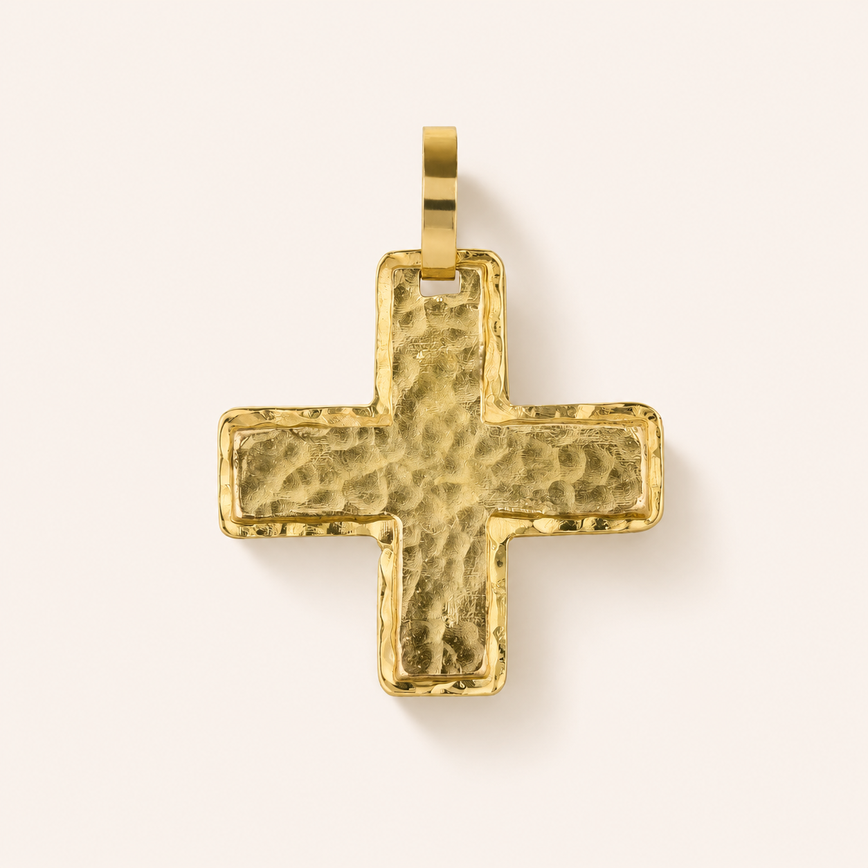 Hammered Cross Pendant